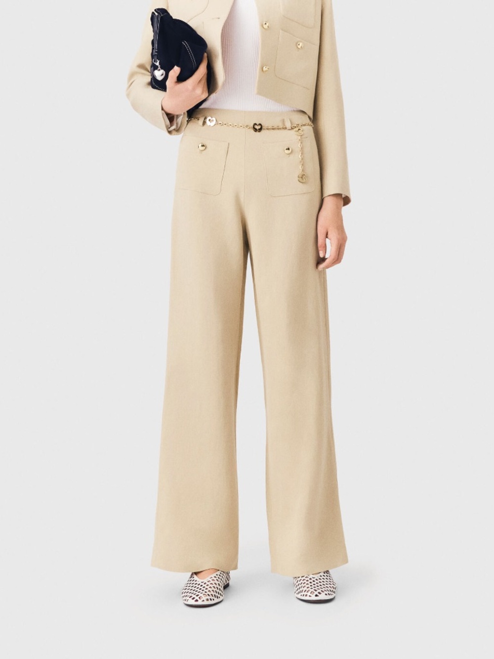 Pigul Linen blend suit trousers